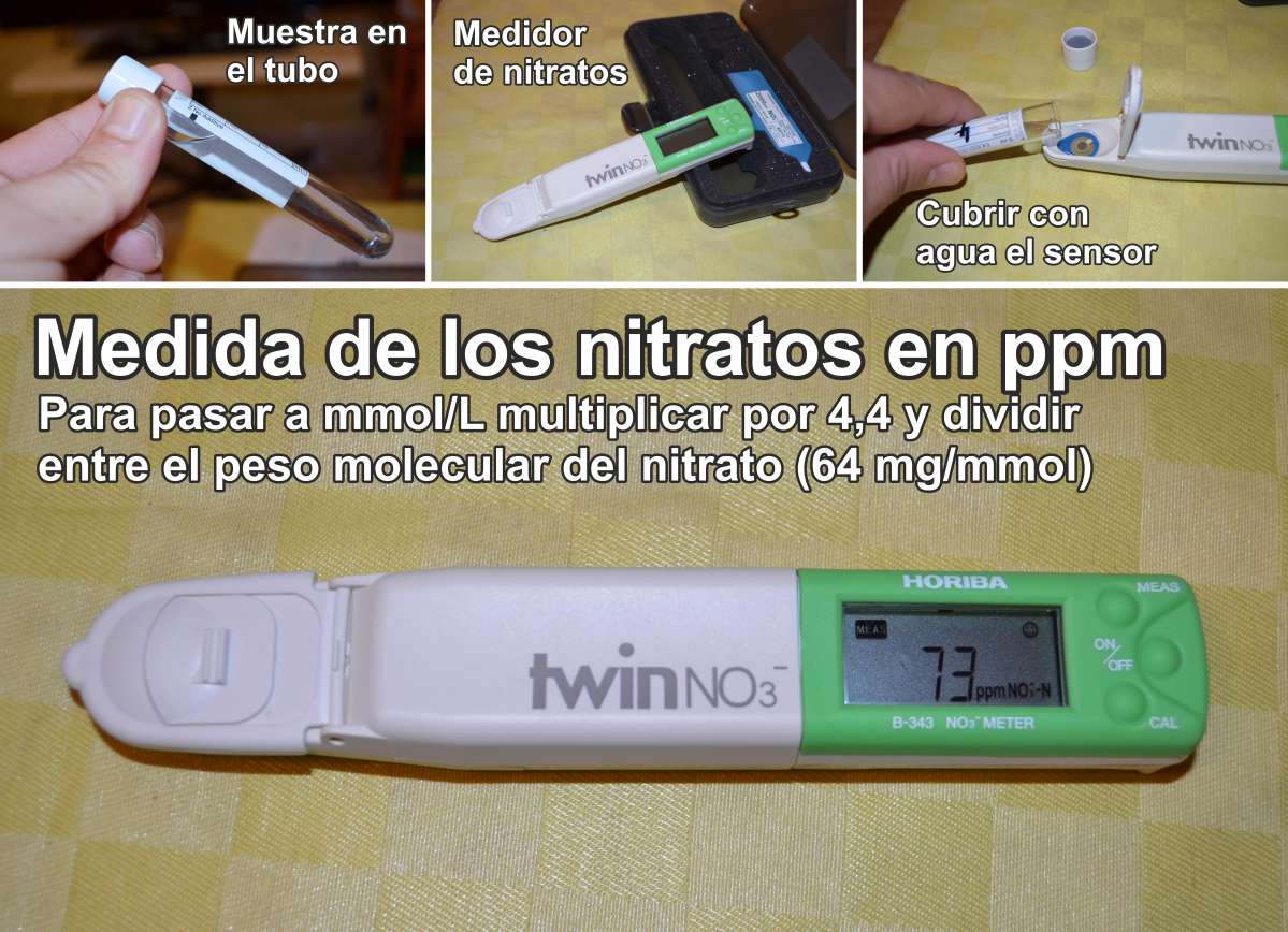 Homo agricola Minisondas de succión para control de nitratos