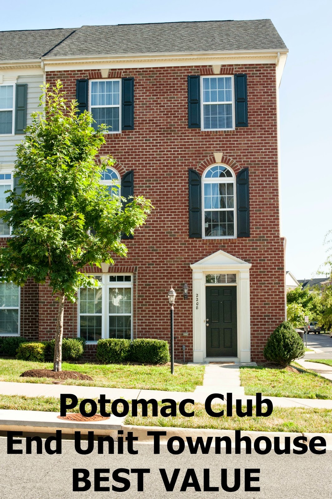 Potomac Club End Unit Townhouse OPEN HOUSE Claudia S. Nelson