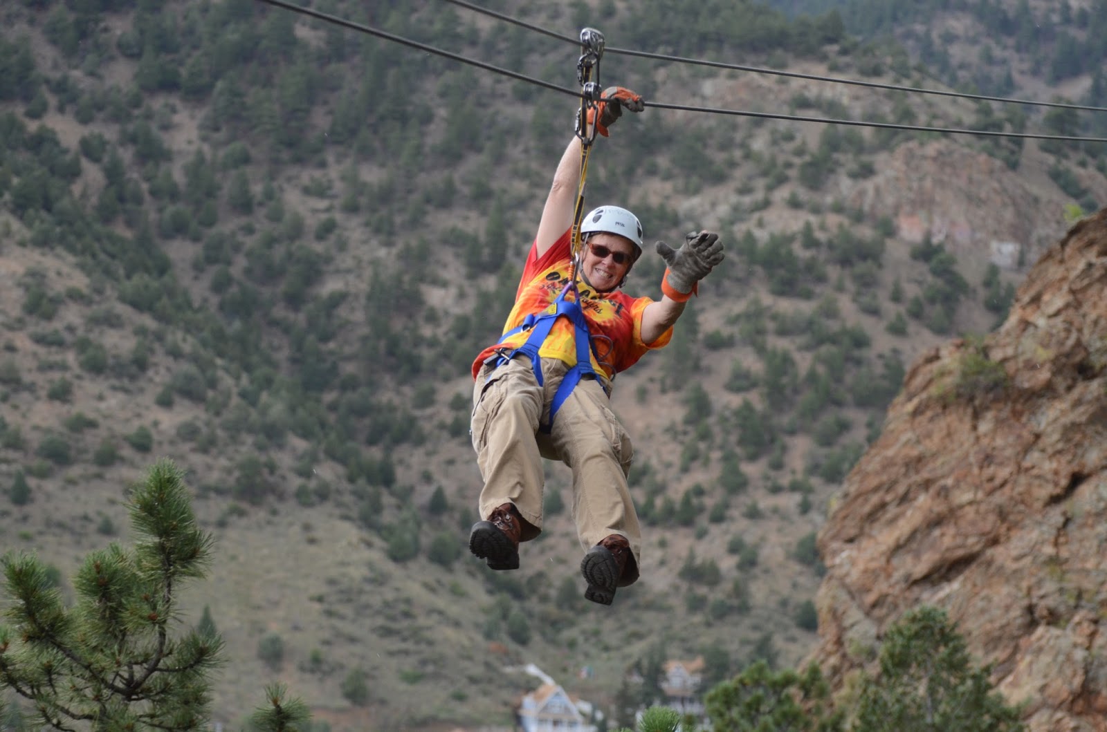 Ziplining Across the USA Tuesday August 6 AVA Mountain Top Zipline