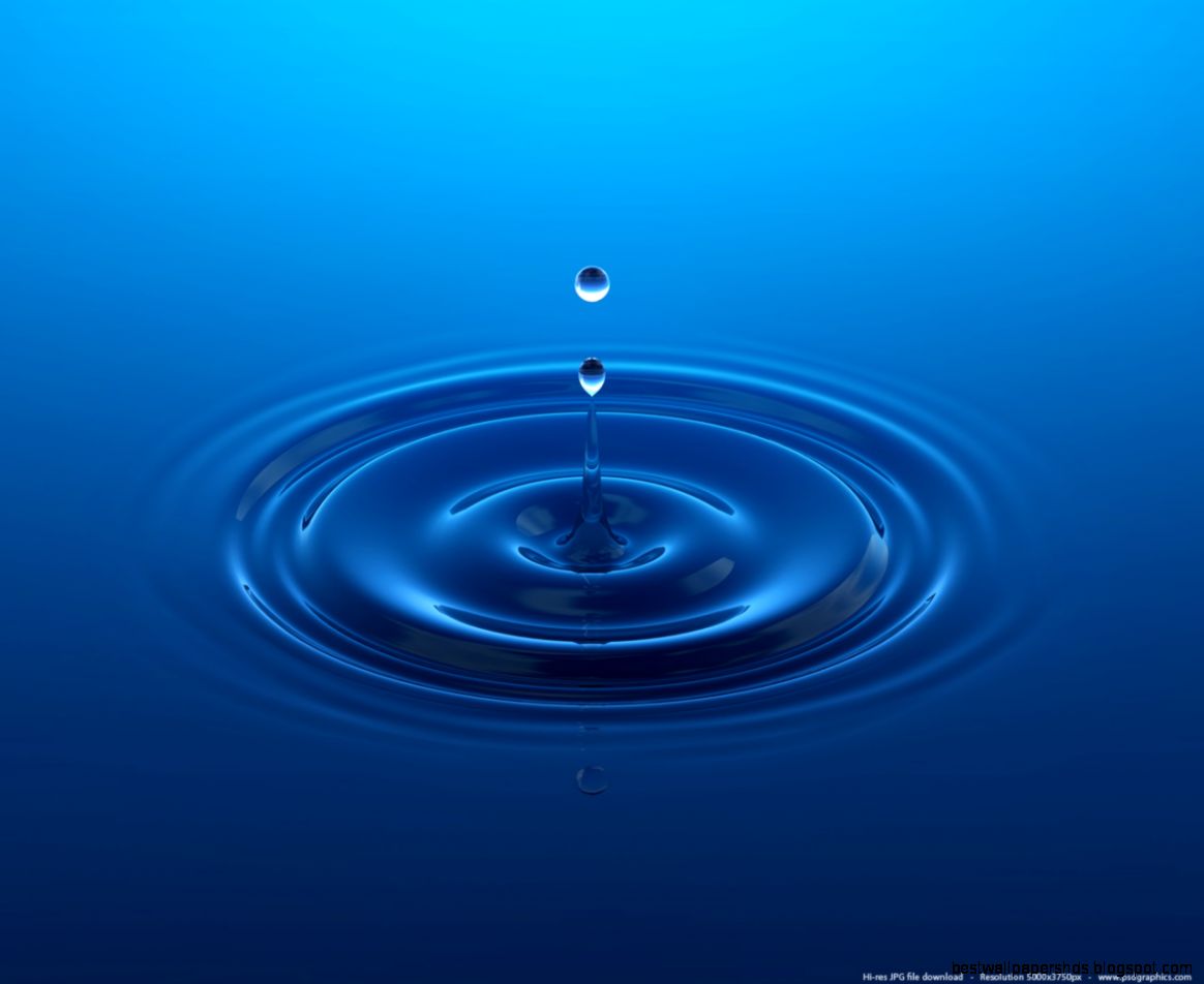 Blue Water Drop Blue Water Drop