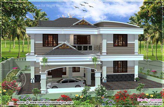 Front elevation house