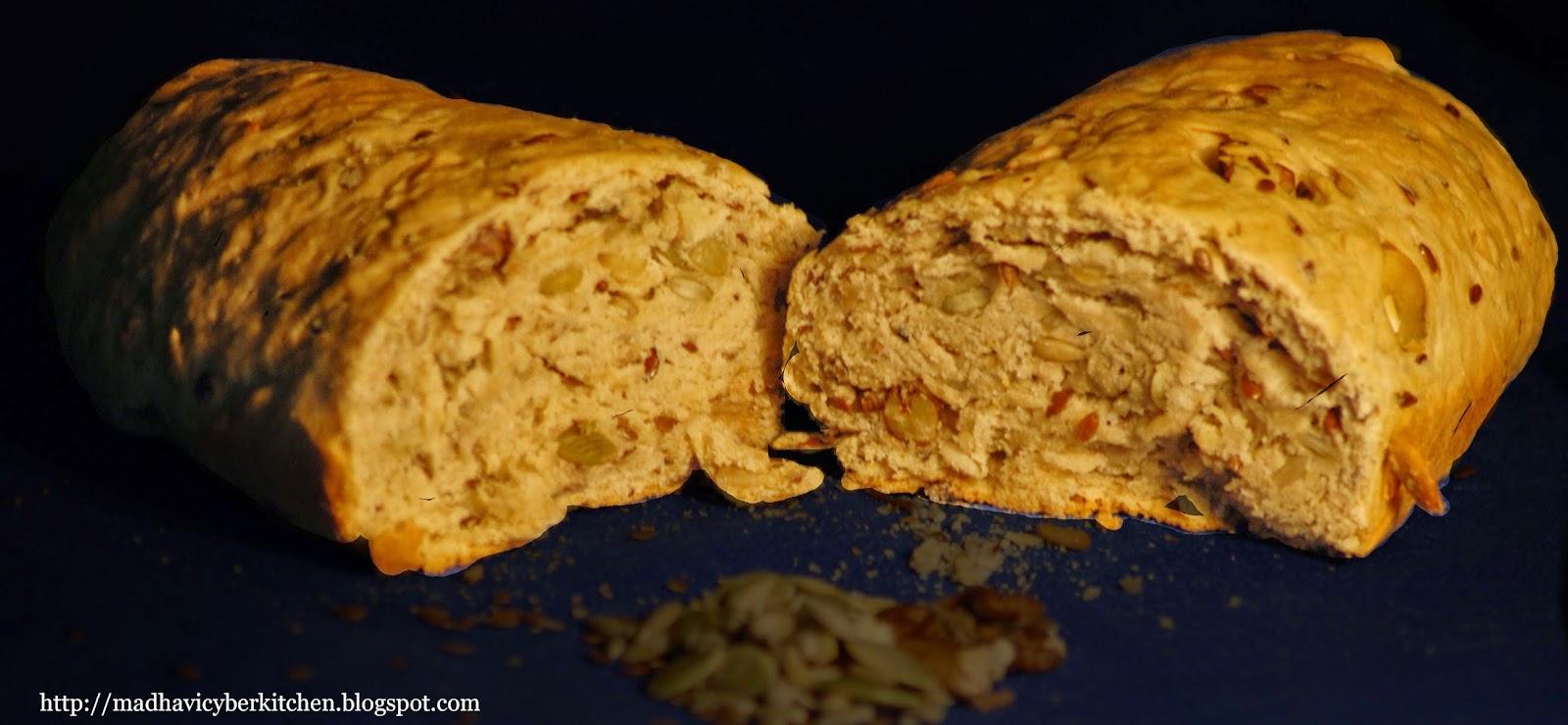 Madhavi's Cyber Kitchen Nutty whole wheat bread