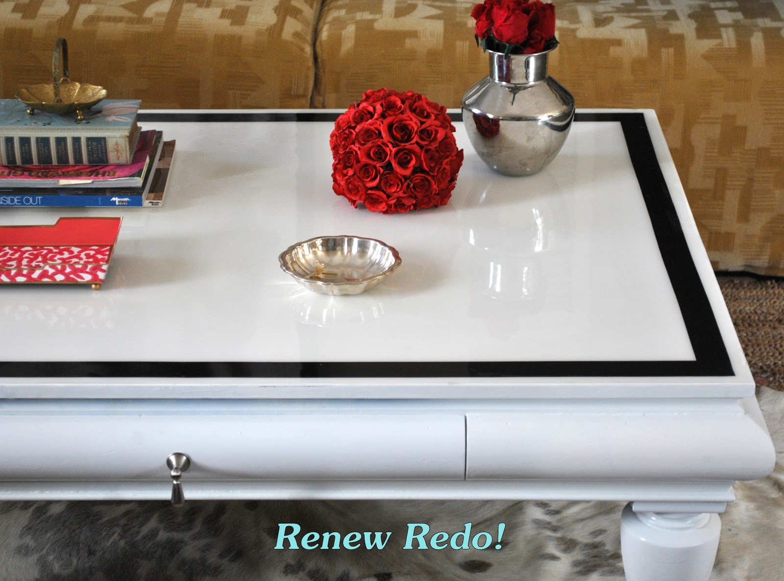 ReNew ReDo! OMG High Gloss Coffee Table Makeover!