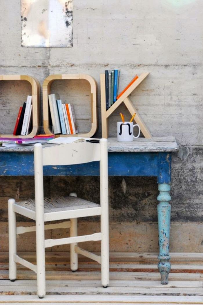 Creative 3d Diy Bookshelves In The Form Of Letters Raimund