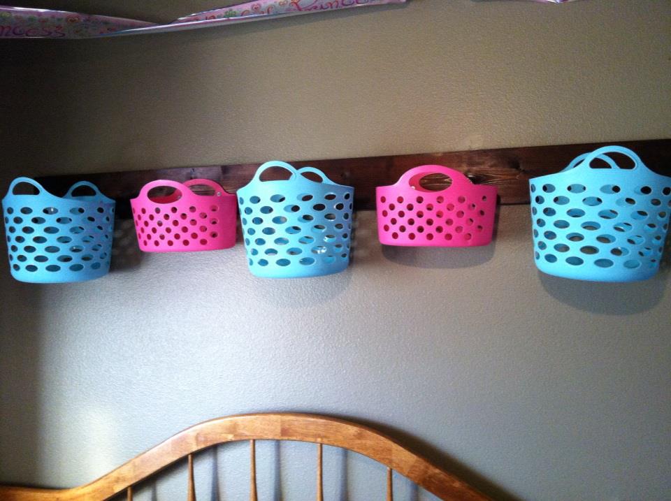 Jessica Domestic Diva Wall Basket Hanger / Shelf / Organizer DIY EASY!
