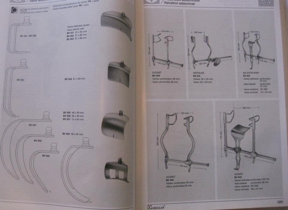 VALVES POUR ECARTEURS ABDOMINAUX