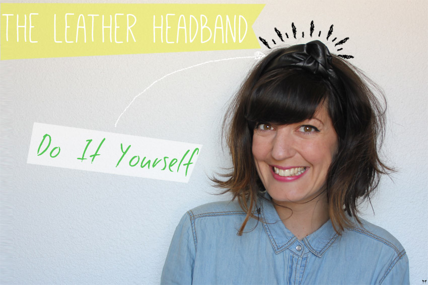 Une touche de rose ENG The leather headband DIY