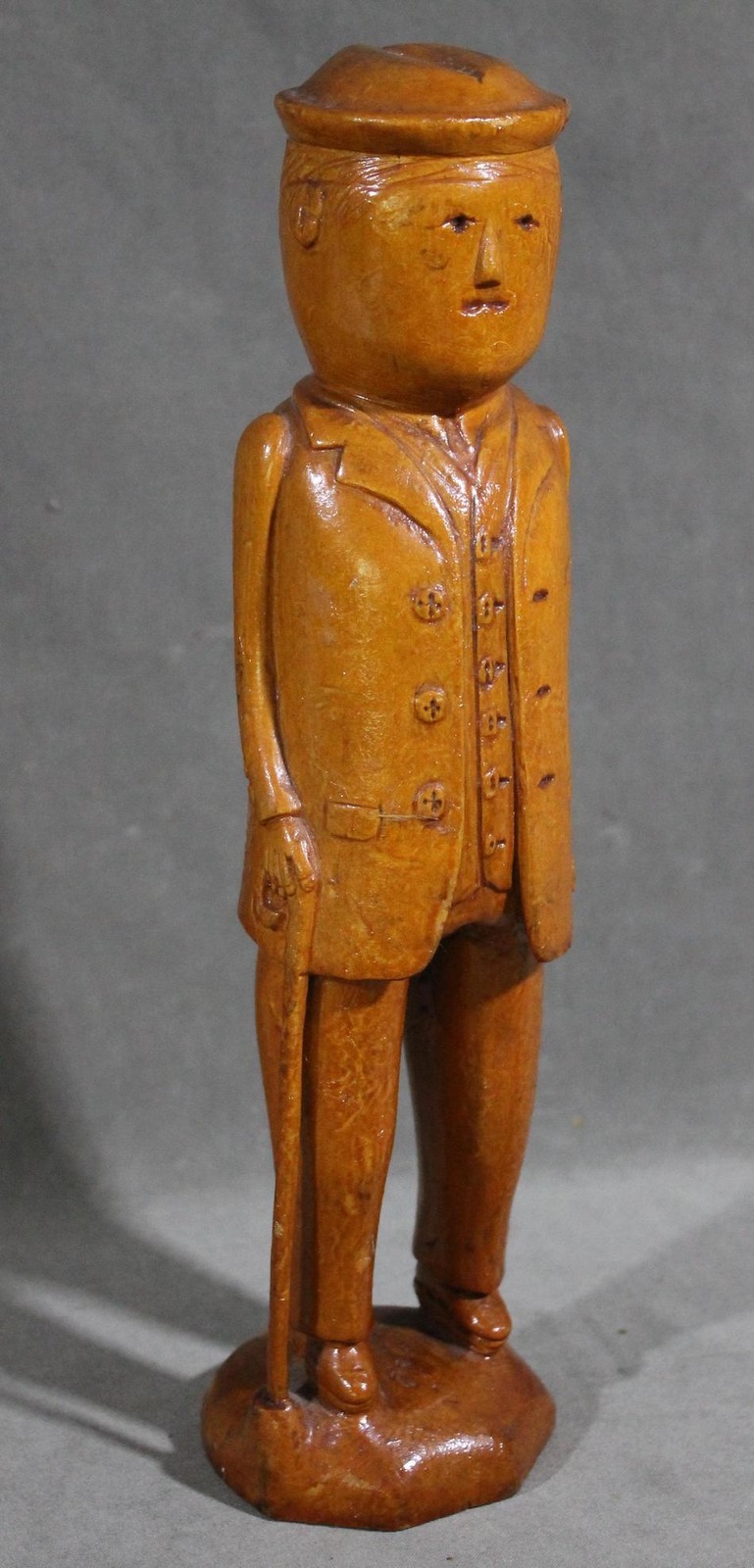 Anonymous Works Folk Art Carved Man