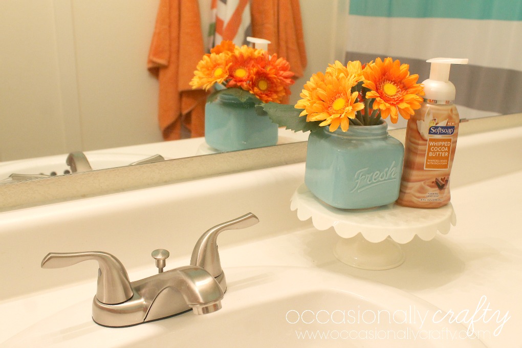 Dress Up The Sink Bathroom Makeover Reveal Occasionally Crafty
