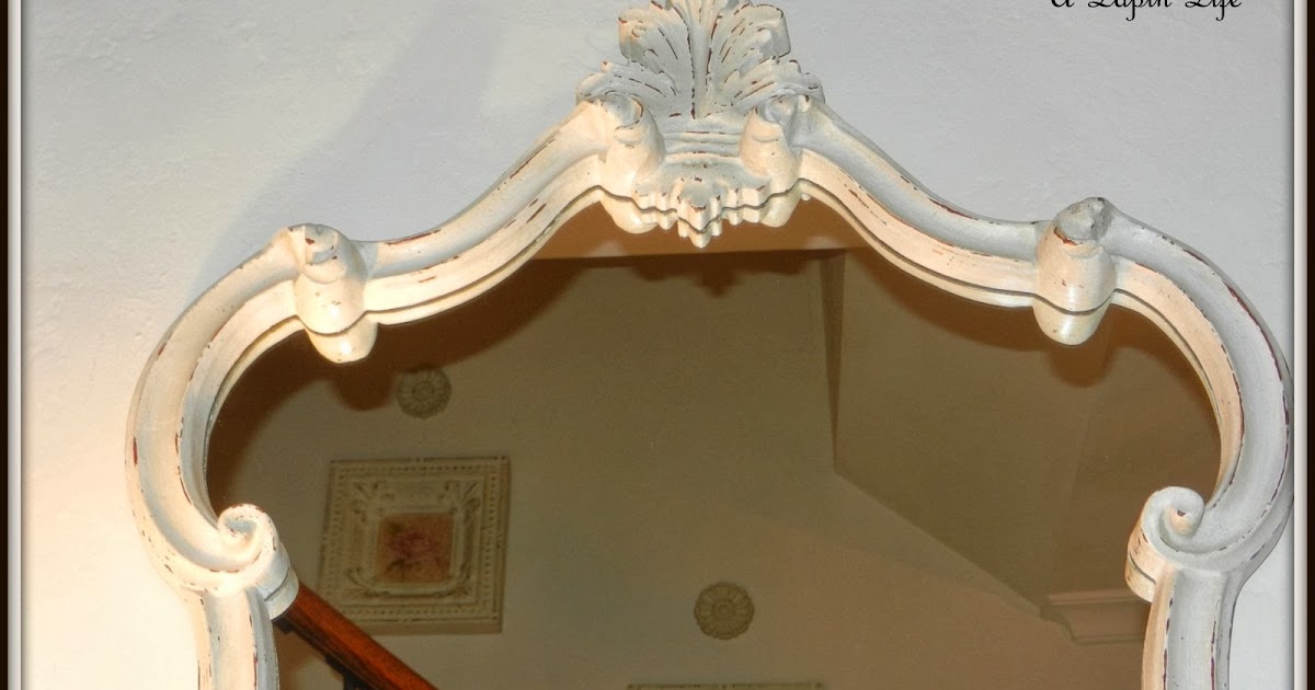 A Lapin Life How to Update an Old Mirror Frame with Homemade Chalk Paint