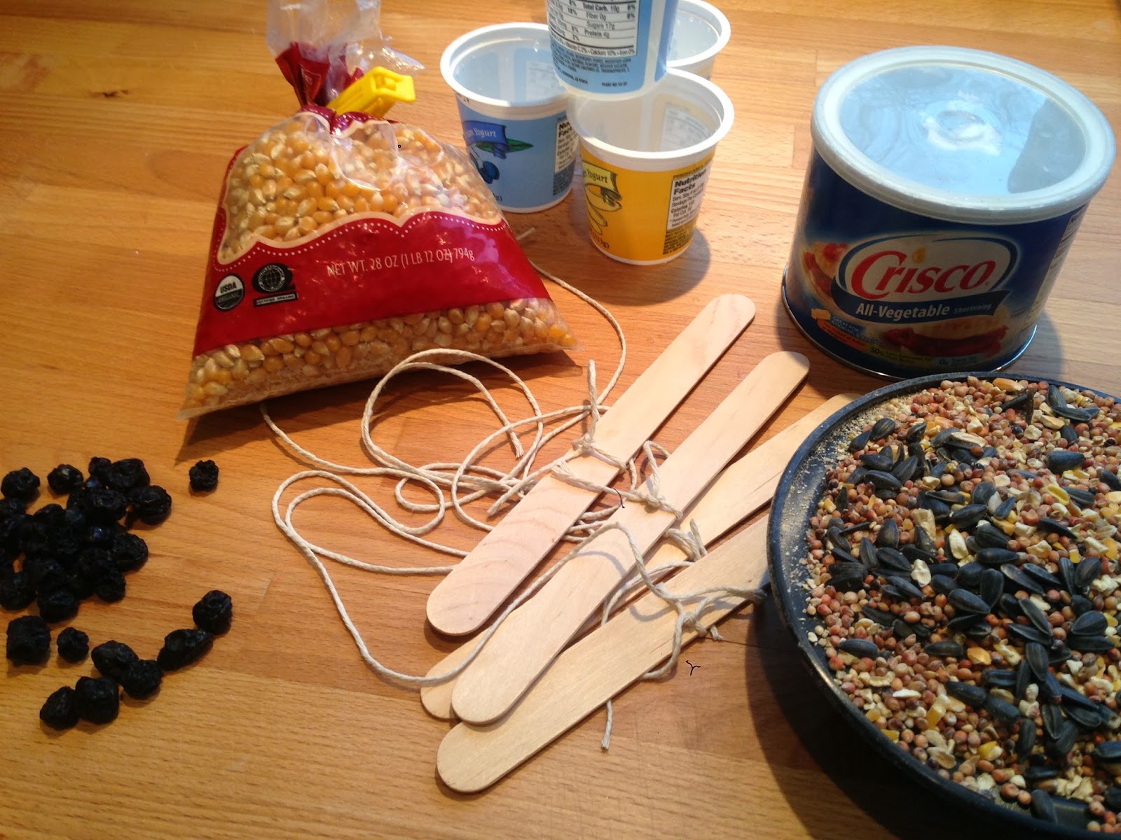 The Blue Barn Yogurt Pot Bird Feeders