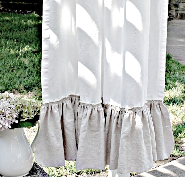 Easy & Inexpensive Ruffle Curtains