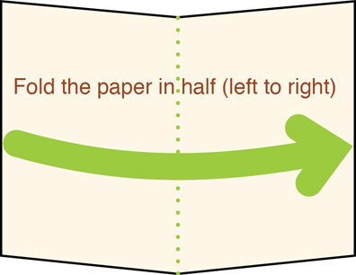 quad fold card template