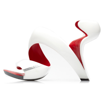 Fehér Mojito körömcipő korall béléssel - elegáns ezüst csík a lábfej részen Fehér Mojito körömcipő korall béléssel - elegáns ezüst csík a lábfej részen