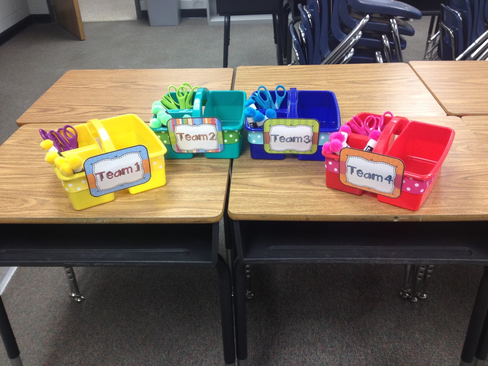 Monday MadeIt! Table Caddies, and Drawer Labels! Ideas By Jivey For the Classroom