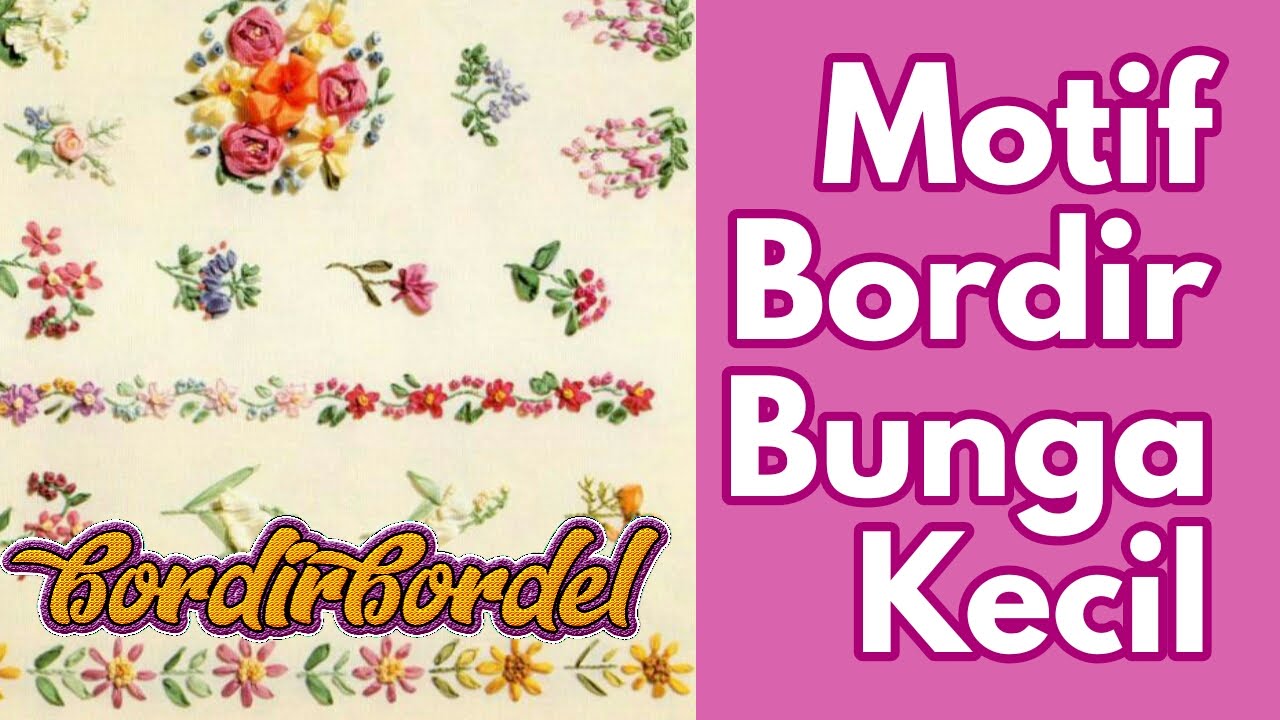 Kumpulan Motif Bordir Bunga Kecil