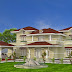 Modern mix Kerala house elevation
