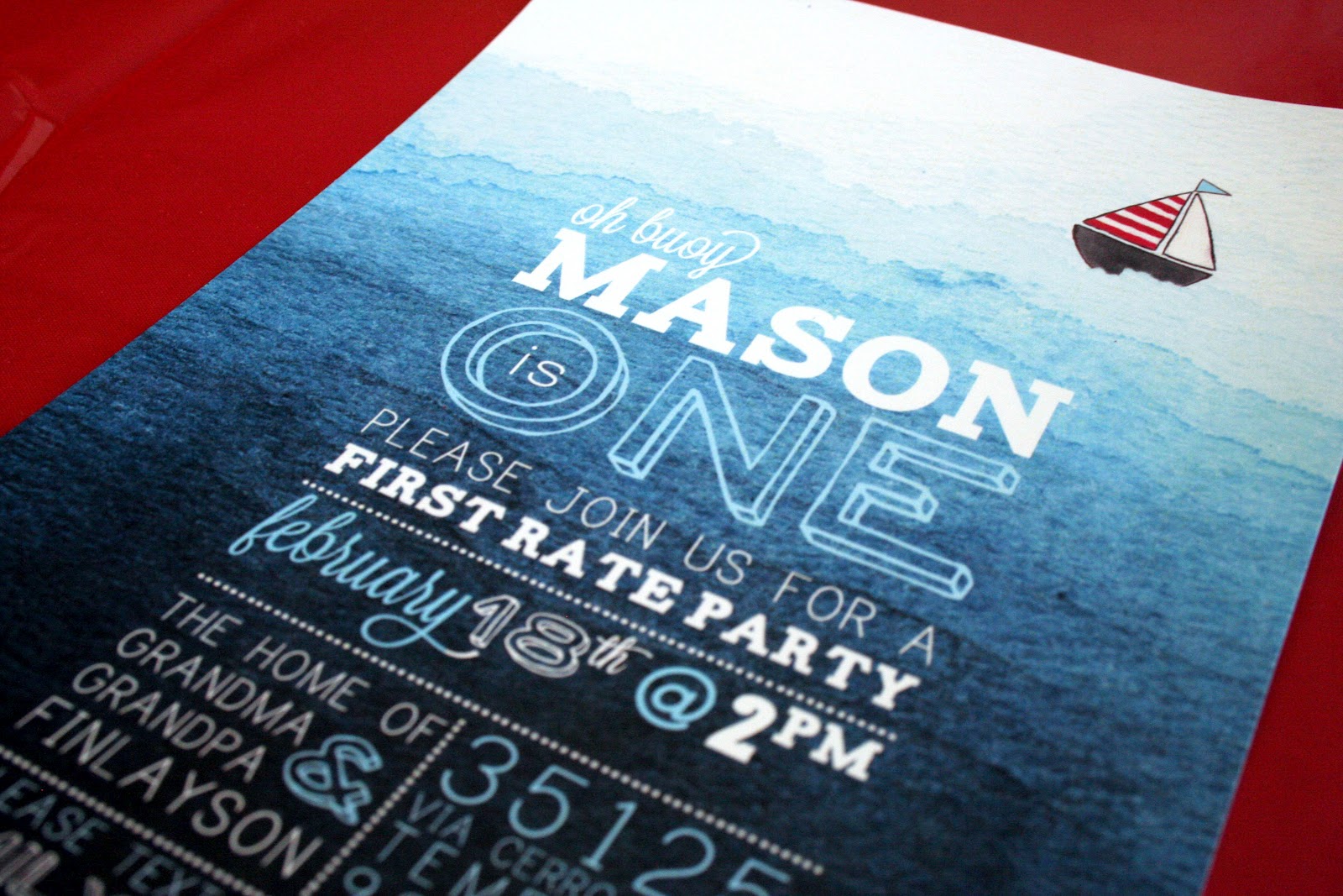 nautical birthday invitations