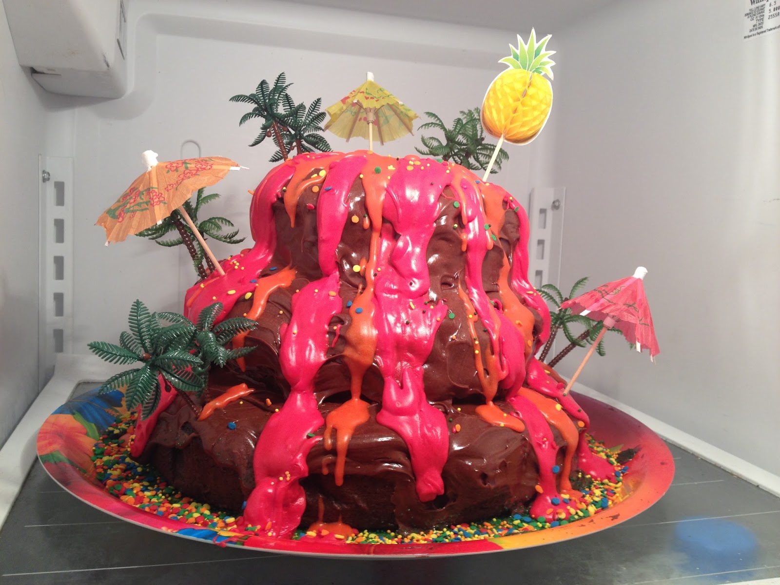 Me and my Big Ideas How to make a VOLCANO CAKE