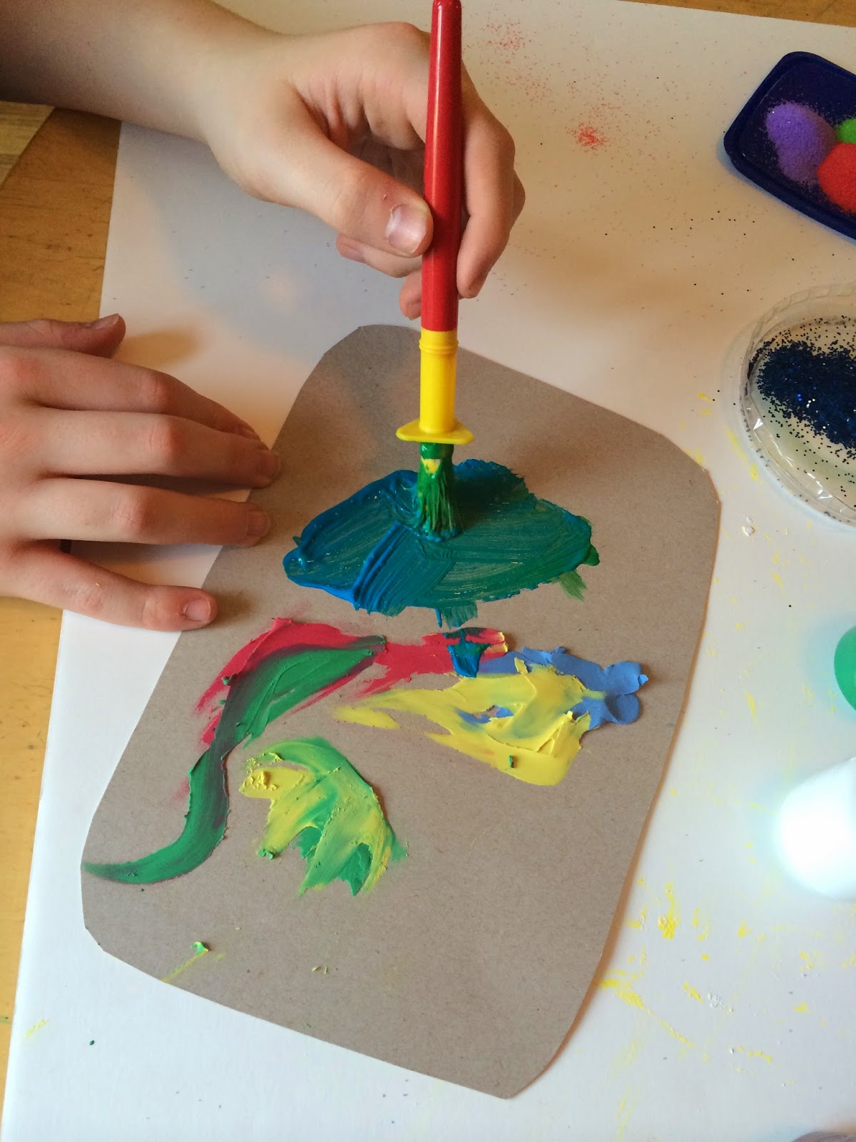 Mini and Mommies Kids' Process Art Explore MixedMedia and