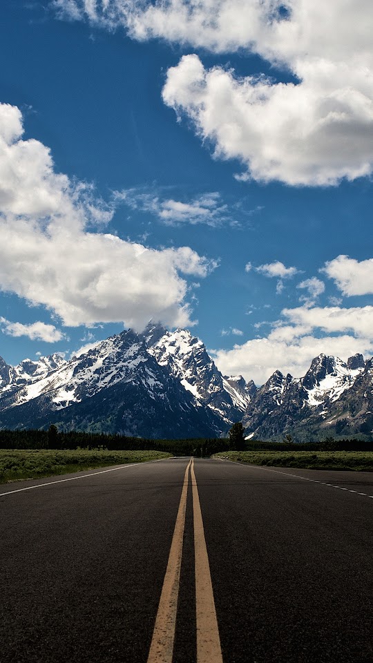 Highway To The Mountains  Android Best Wallpaper