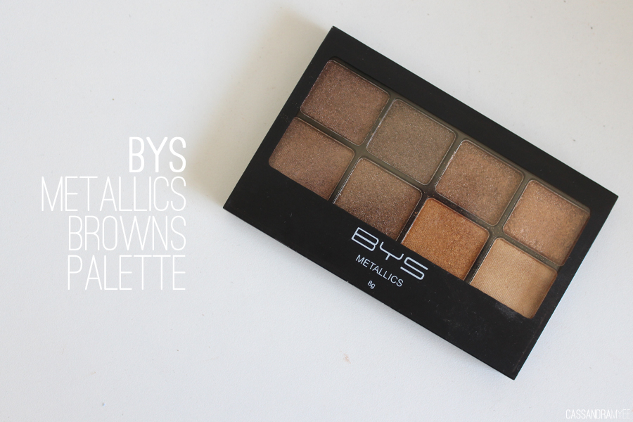 BYS Metallics 'Browns' Eyeshadow Palette Review + Swatches