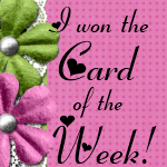 Thank you so much!! Card of the week, 23.04.11