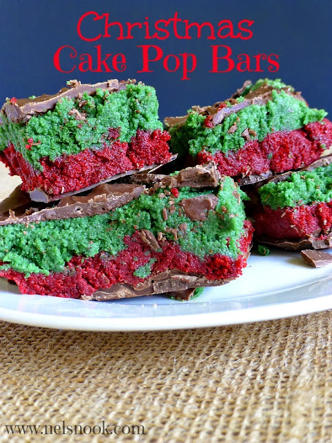 Christmas Cake Pop Bars are perfect for kids and adults! 