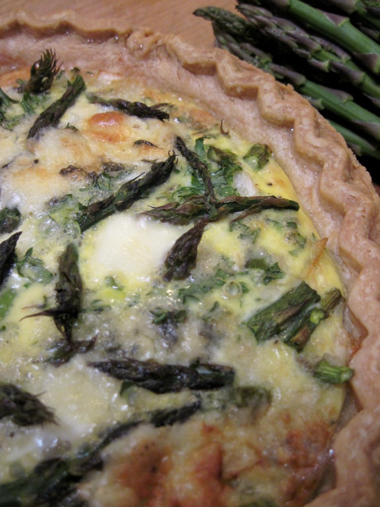 The Runcible Vegetarian Asparagus Blue Cheese Quiche