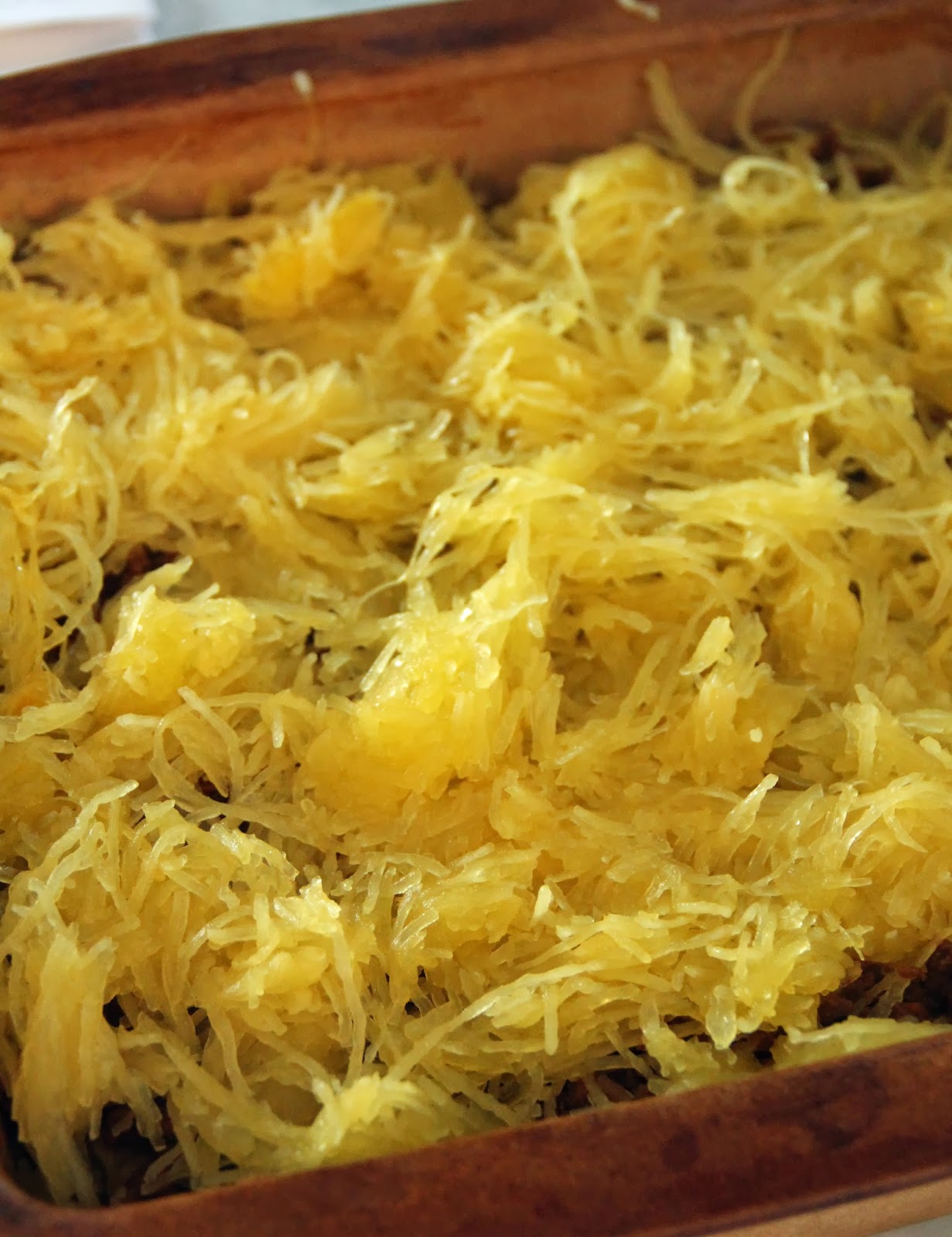 Jo and Sue Spaghetti Squash Quinoa "Ground Beef" Casserole (vegan)