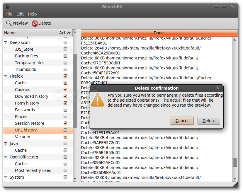 الطريق الى التقنية برنامج صيانة الكمبيوتر Bleachbit