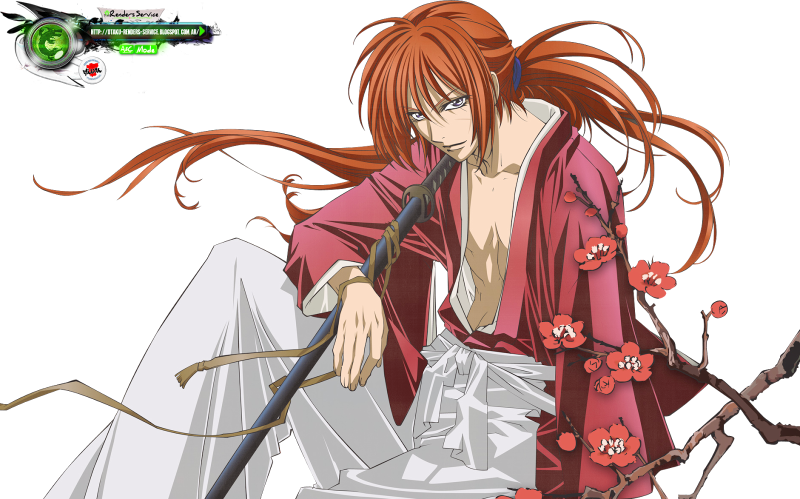 Rurouni Kenshin:Kenshi Himura Kakoiiii Katana Render | ORS Anime Renders