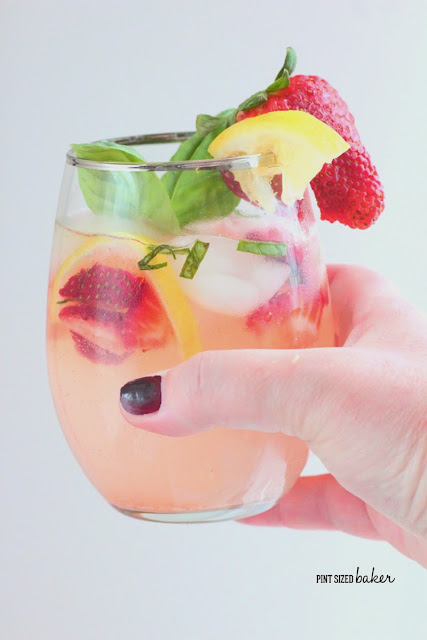 Strawberry Basil Lemonade 3 Fresh, garden grown basil and strawberries add a wonderful flavor to basic lemonade. Add some vodka for an adult Strawberry Basil Lemonade.