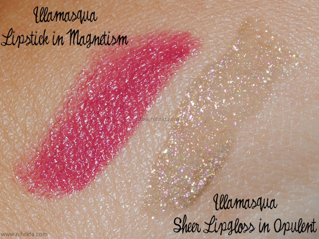 Illamasqua Generation Q Collection Lipstick in Magnetism & Sheer Lipgloss in Opulent