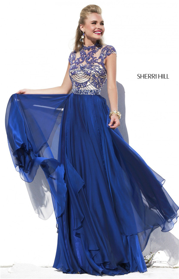 Jeweled Top Prom Dress