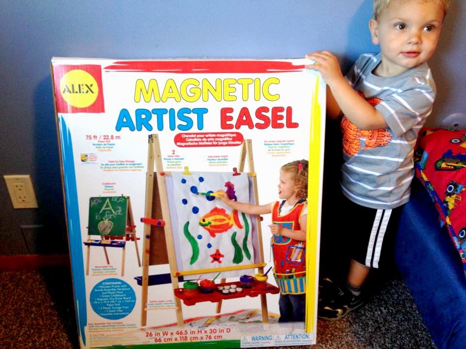 magnetic art easel