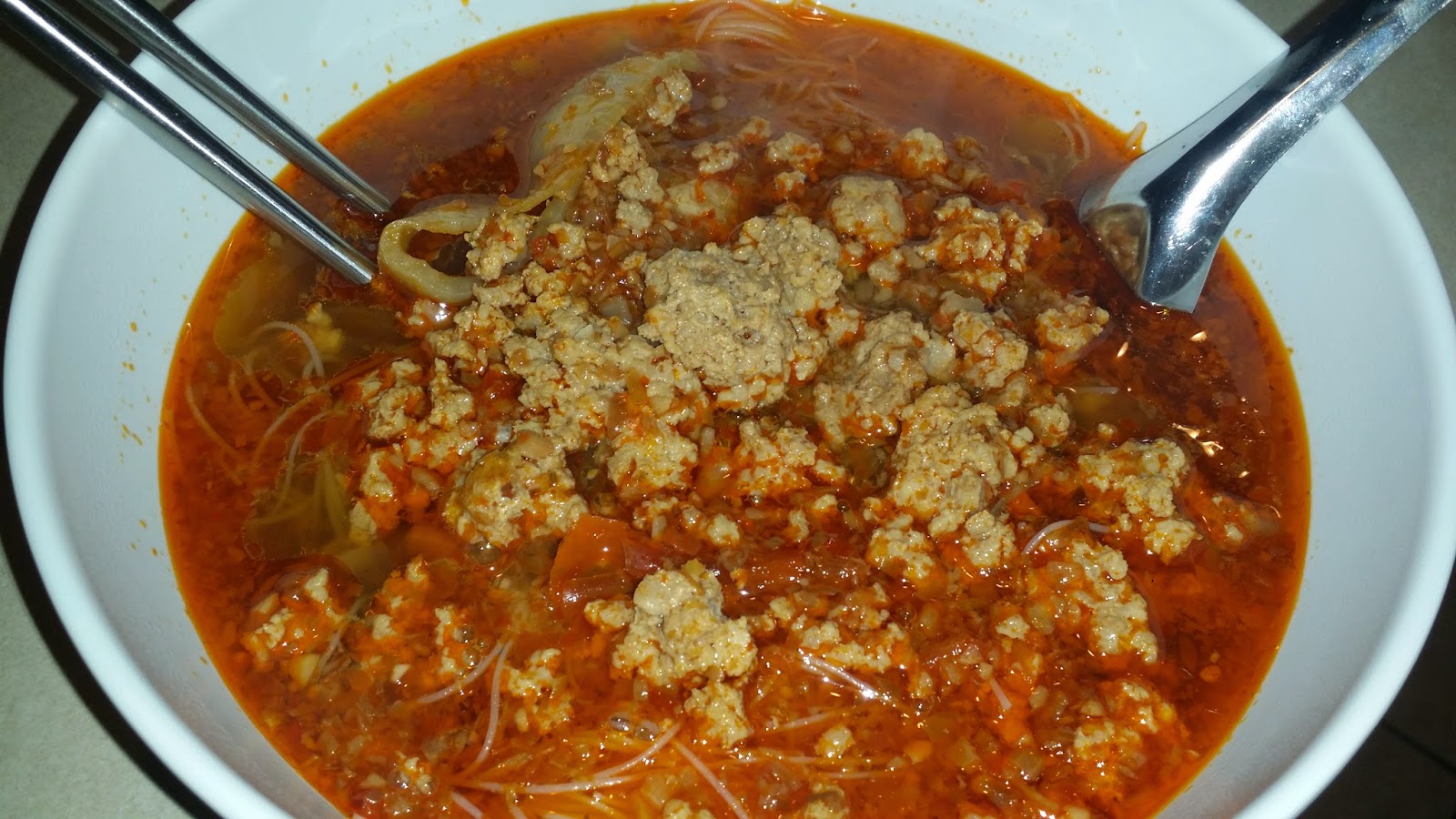 Home Cooking with Thuy Malaysian/Singaporean inspired noodle soup