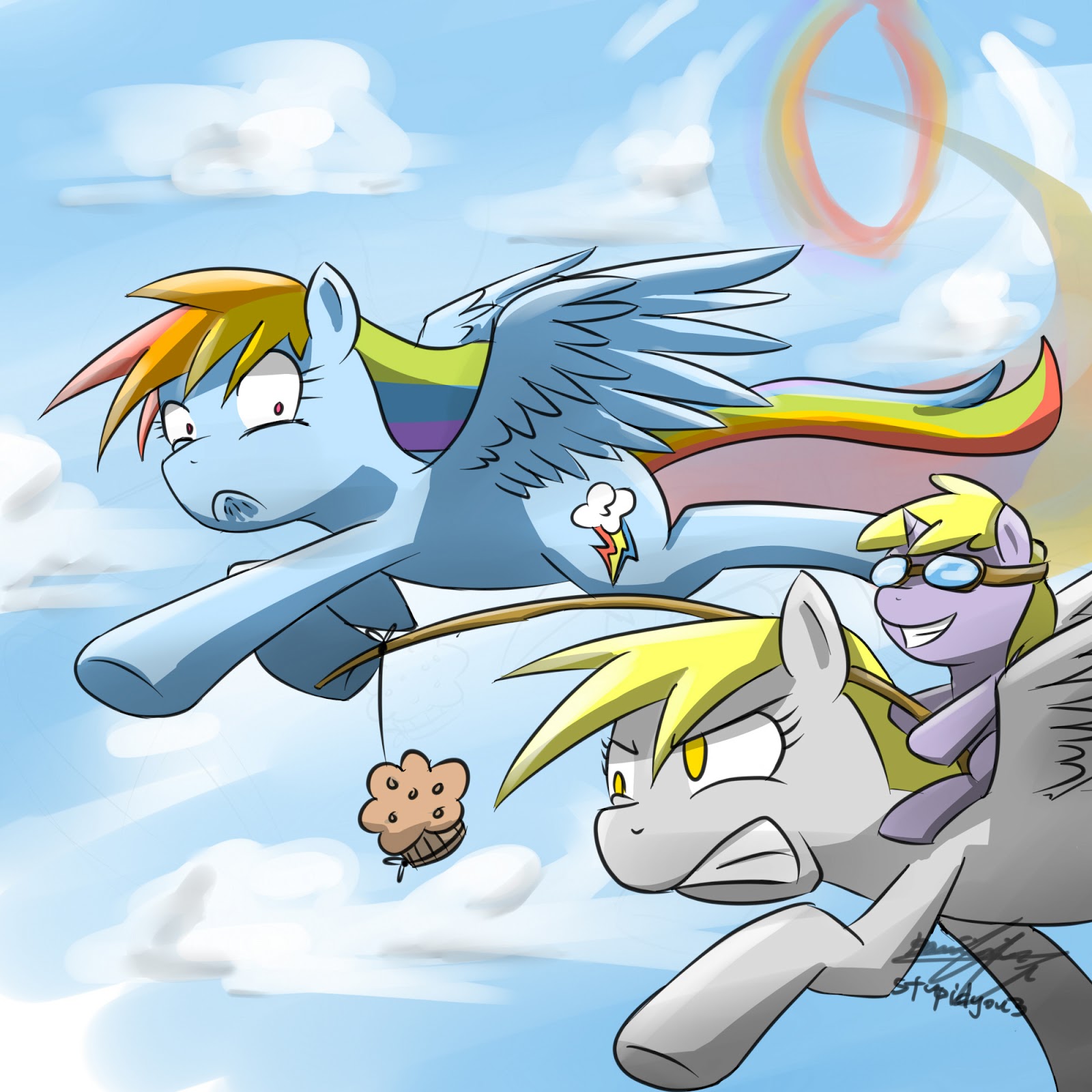 Funny pictures, videos and other media thread! - Page 11 142127+-+artist+stupidyou3+derpy_hooves+dinky_hooves+muffin+rainbow_dash