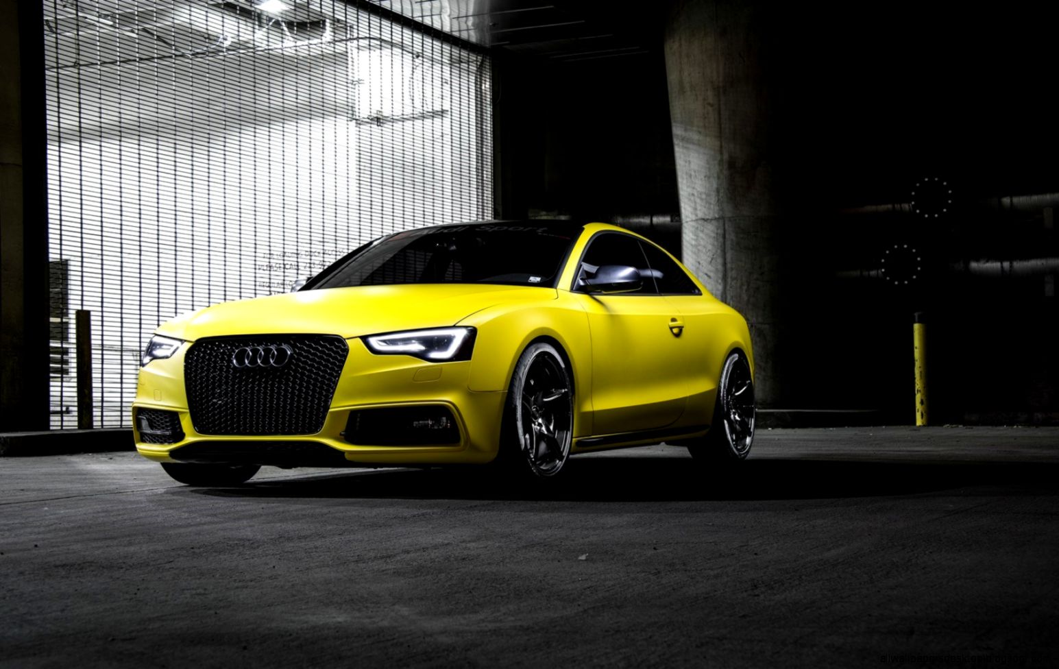 Audi Rs5 Yellow Car Hd Wallpaper