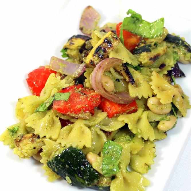 Year on the Grill Grilled Vegetable Pesto Pasta 52 Side Dishes from