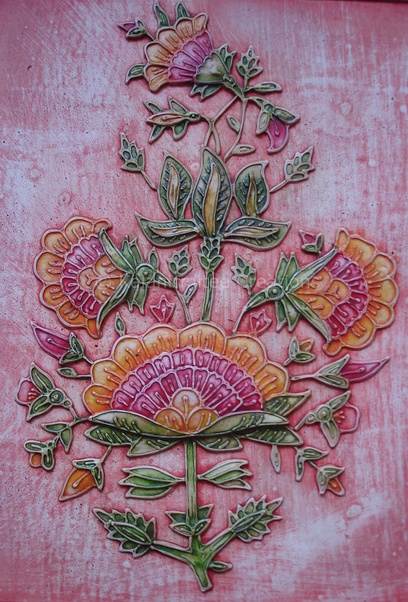 Relief Work Mural flowers Kalanirmitee Creations