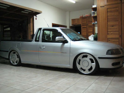 saveiro g3 rebaixada prata