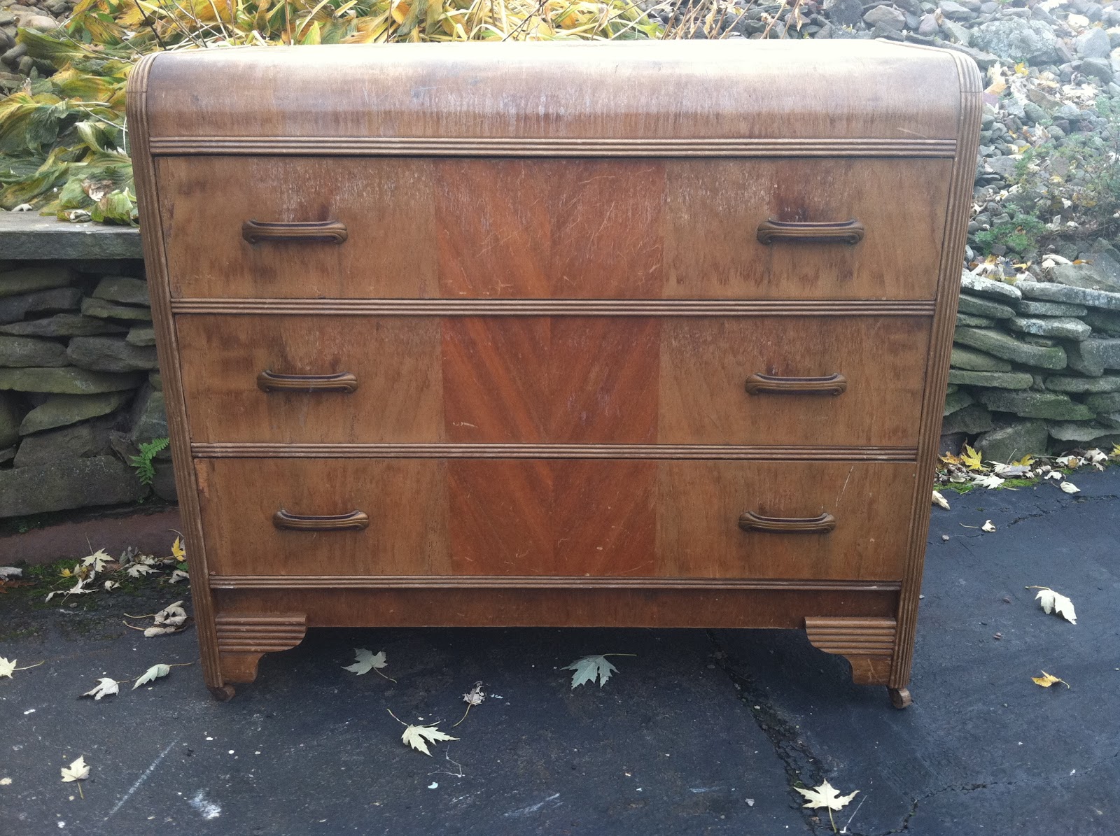 Waterfall Dresser Makeover