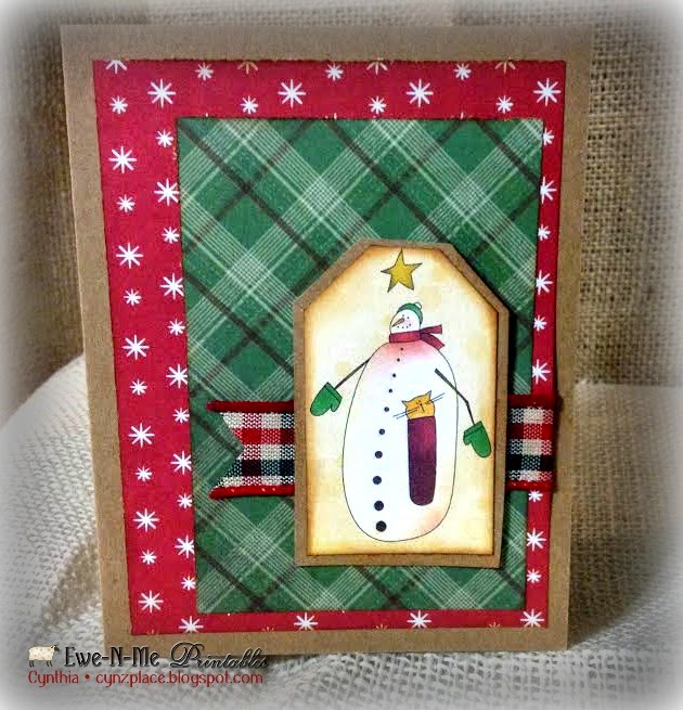 Snowman christmas card