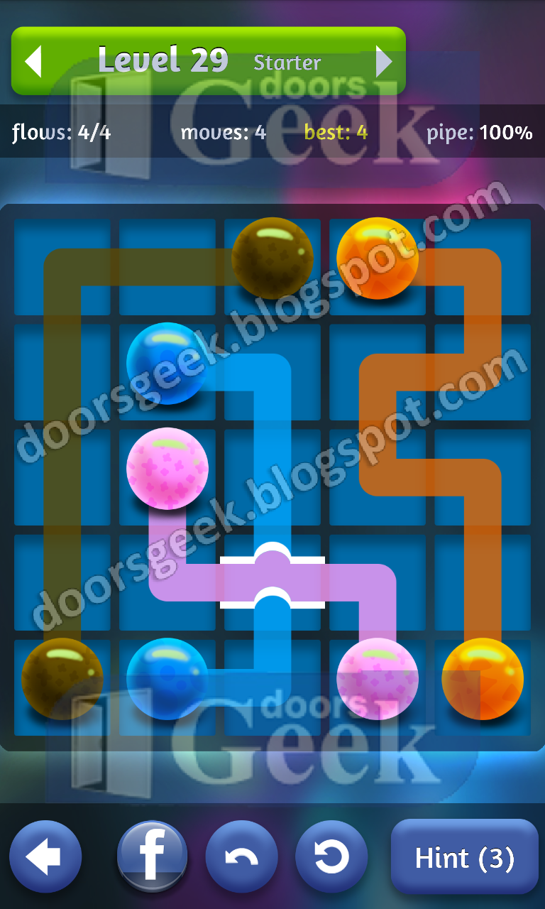 Flow Frenzy Bridges [Starter] Level 29 Doors Geek