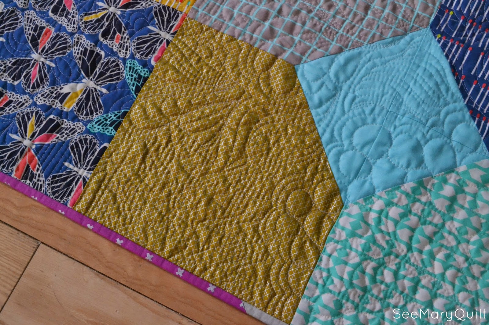 see mary quilt Moonlit Layers of Charm Quilt with the Fat Quarter Shop