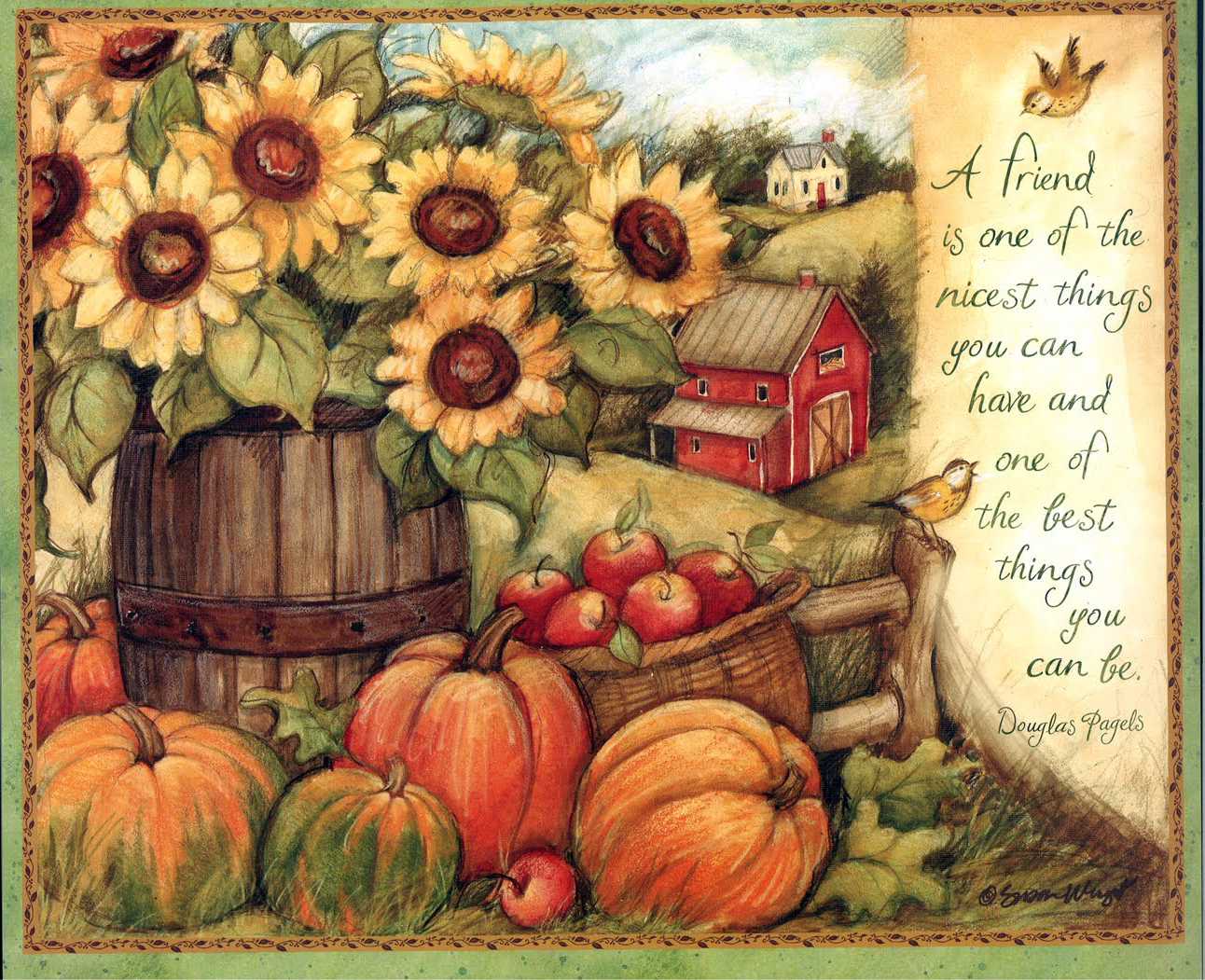 Pin by Bahar Çakar on Decoupage Autumn painting, Autumn art