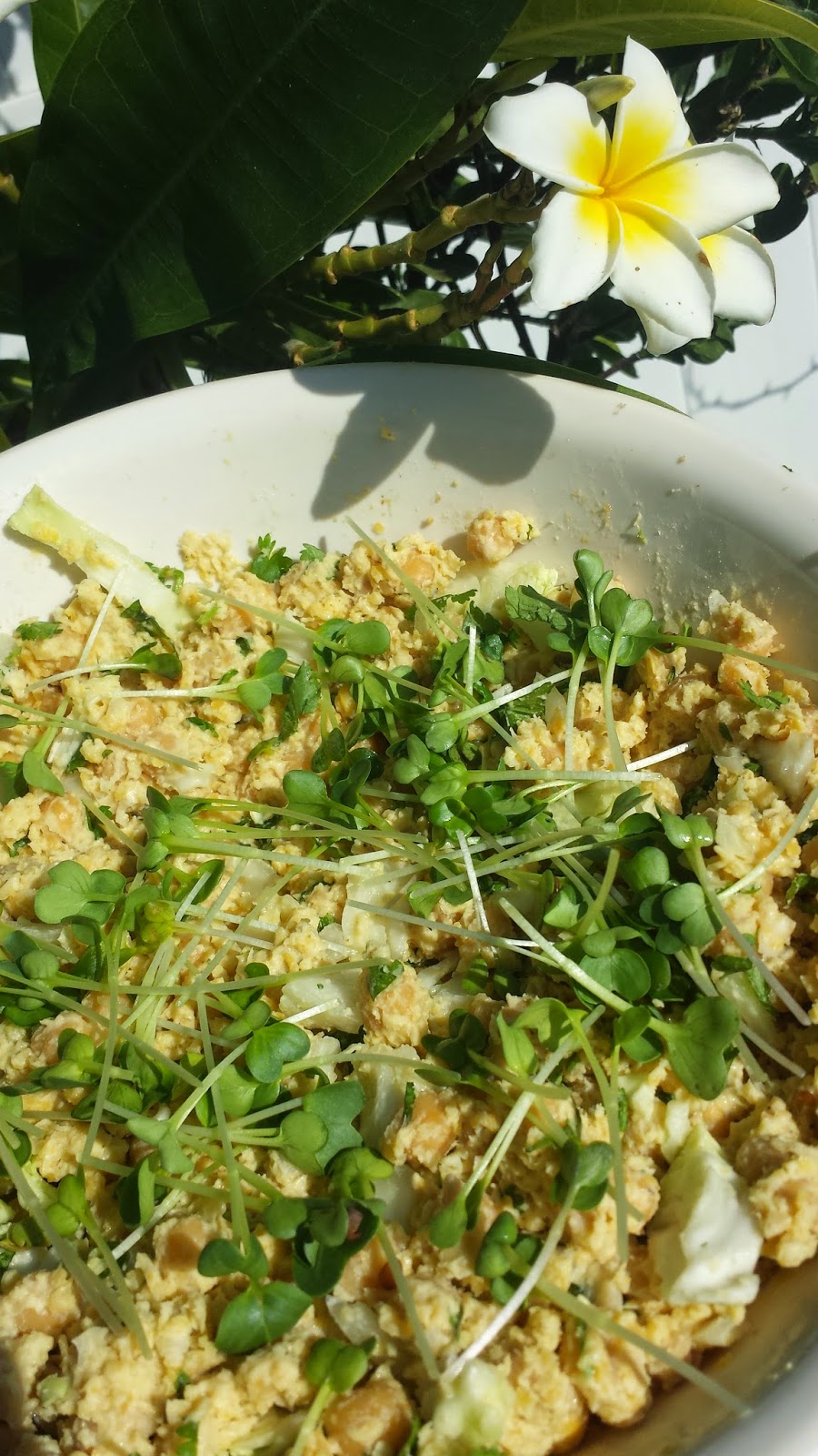 The Lone Soybean "Chicken" Chickpea Salad