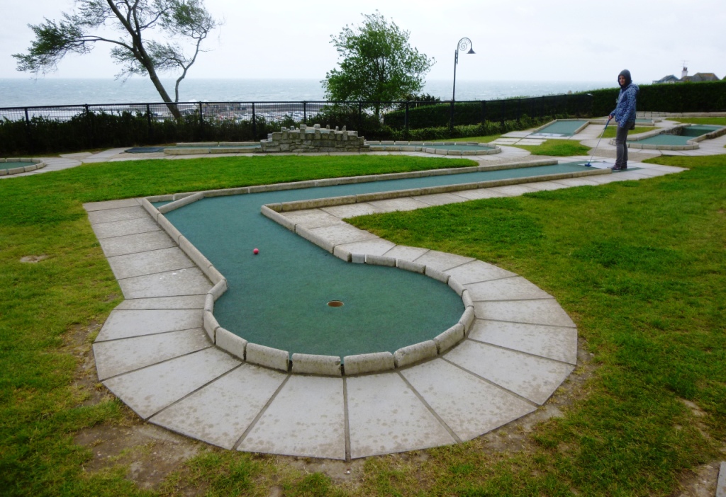The Ham and Egger Files Mini Golf in Lyme Regis, Dorset
