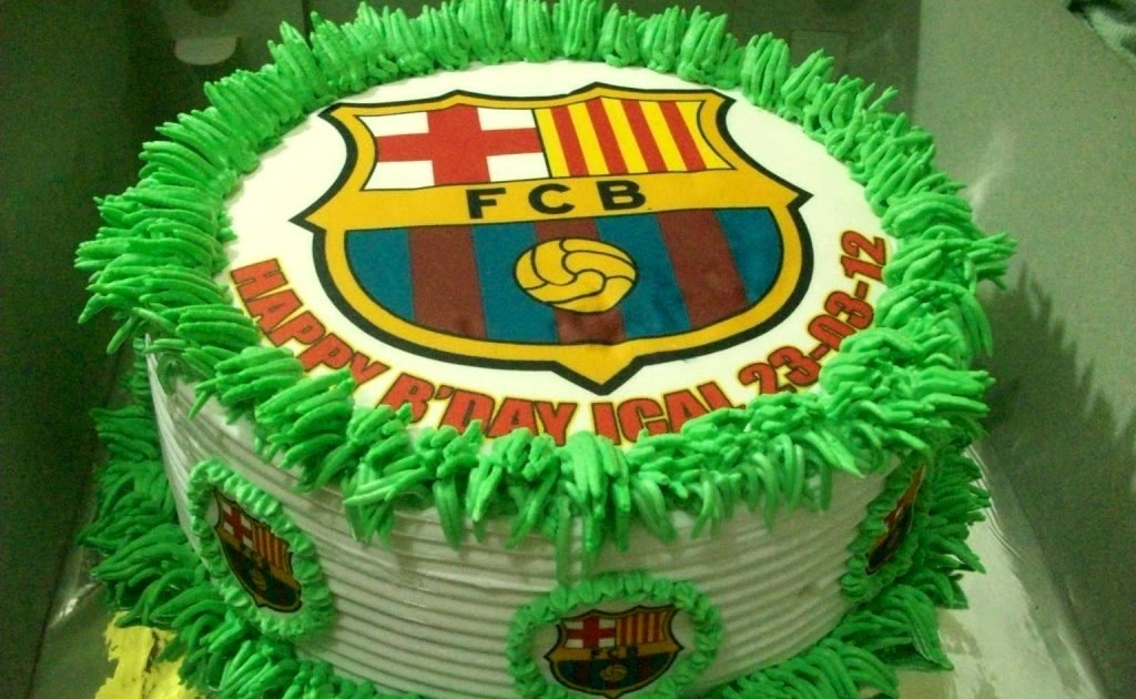 doyan kue Barcelona cake untuk Ical